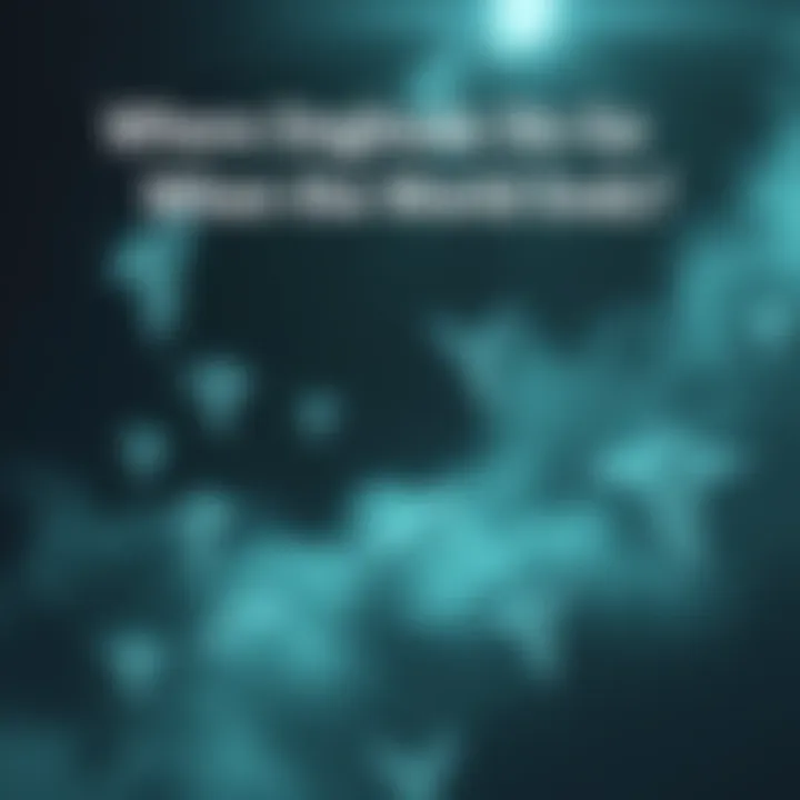 Ethereal figures of ghosts floating in a dark cloudy sky with a hint of light breaking through