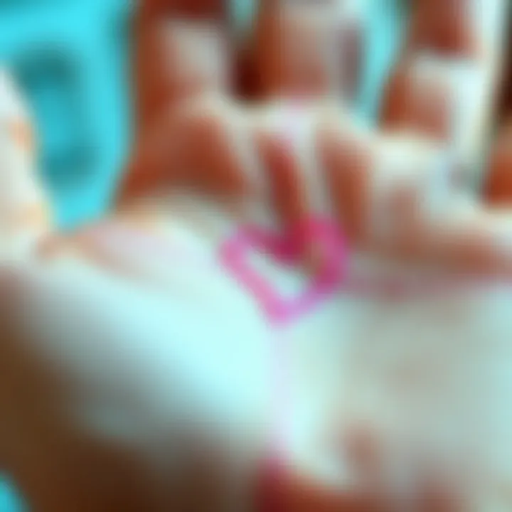 Close-up view of a palm showing the Girdle of Venus and Heart line, highlighting the lines for better understanding.