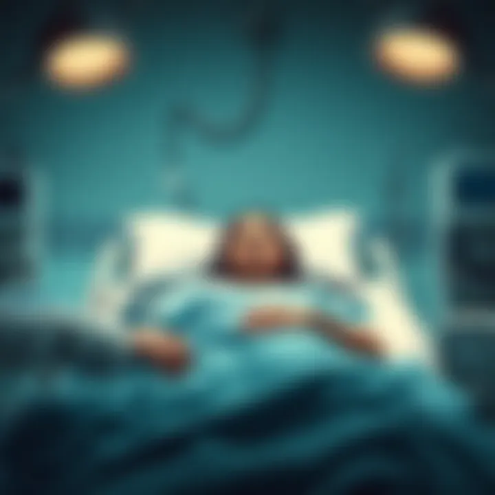 Gloria Ramirez lying on a hospital bed with medical staff looking alarmed around her