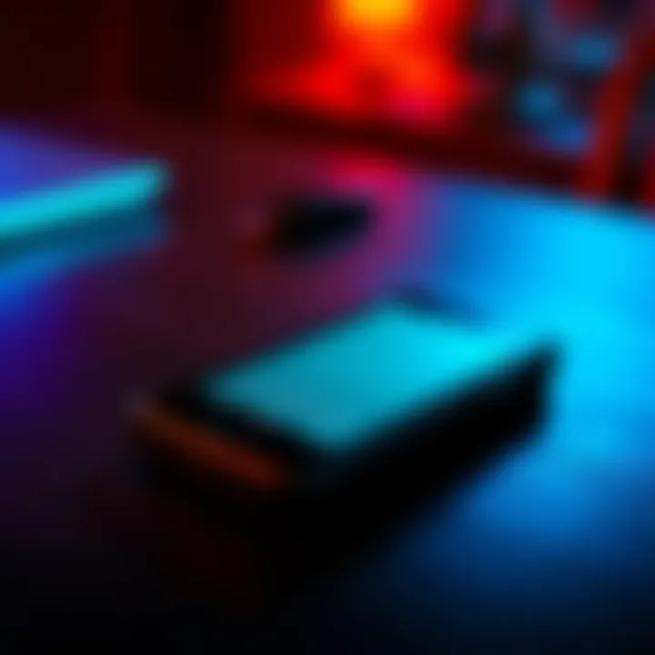 A glowing cell phone sits on a dark table, symbolizing eerie calls made after Charles Peck's death.
