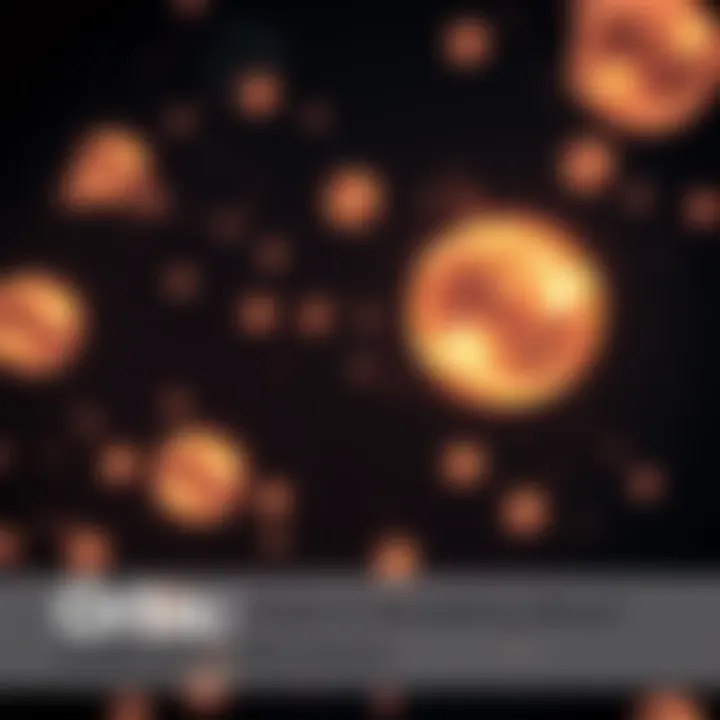 Glowing Orbs in Darkness A series of glowing orbs floating in a dark space, hinting at an unknown origin and evoking curiosity.