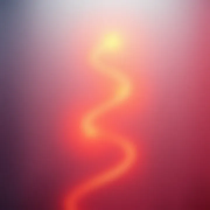 Sketch of glowing spiral A hand-drawn sketch shows a glowing spiral leading upward, symbolizing connection among individuals above Earth.