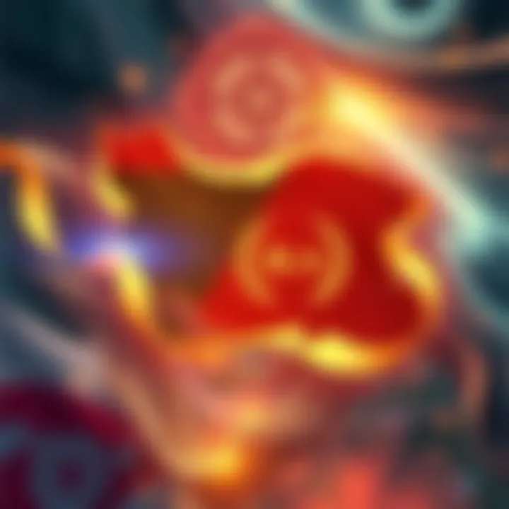 An artistic depiction of Gnostic symbols and a map of Iran, illustrating historical connections to modern issues in 2026.