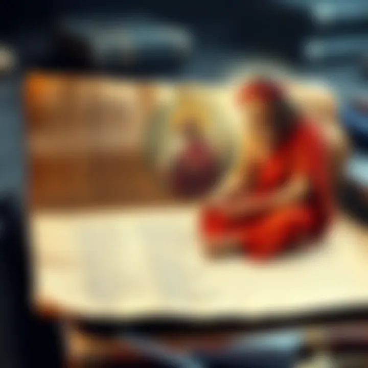 An ancient scroll with Gnostic texts next to a depiction of Jesus and Sabaoth, symbolizing the exploration of beliefs about Jesus' father.