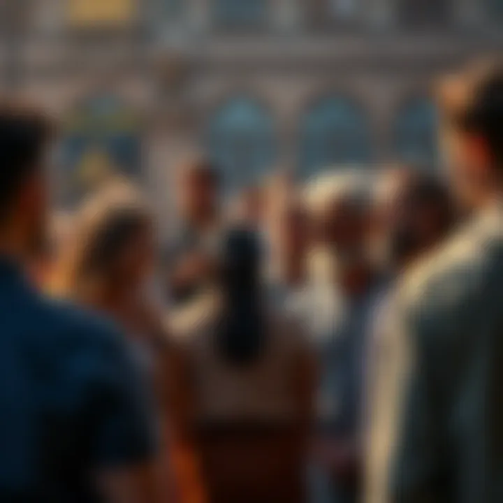 Gnosticism Criticism A group of people discussing their strong opinions about Gnosticism in a public setting, expressing disagreement and debate.