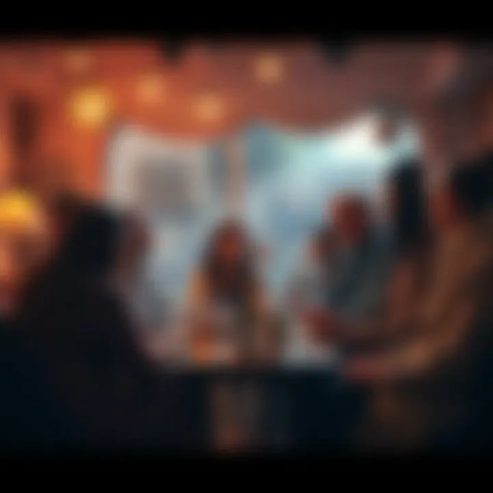 A group of diverse people sharing their personal experiences and insights on Gnosticism in a warm, inviting setting.