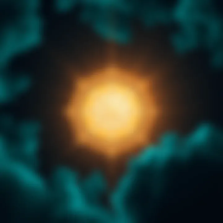 Symbol representing Gnosticism surrounded by light, illustrating the quest for understanding in religion.