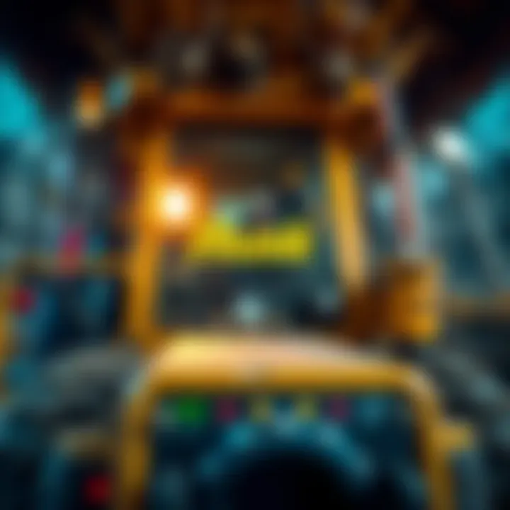 Blurry names on mining equipment in Gold Rush reality show