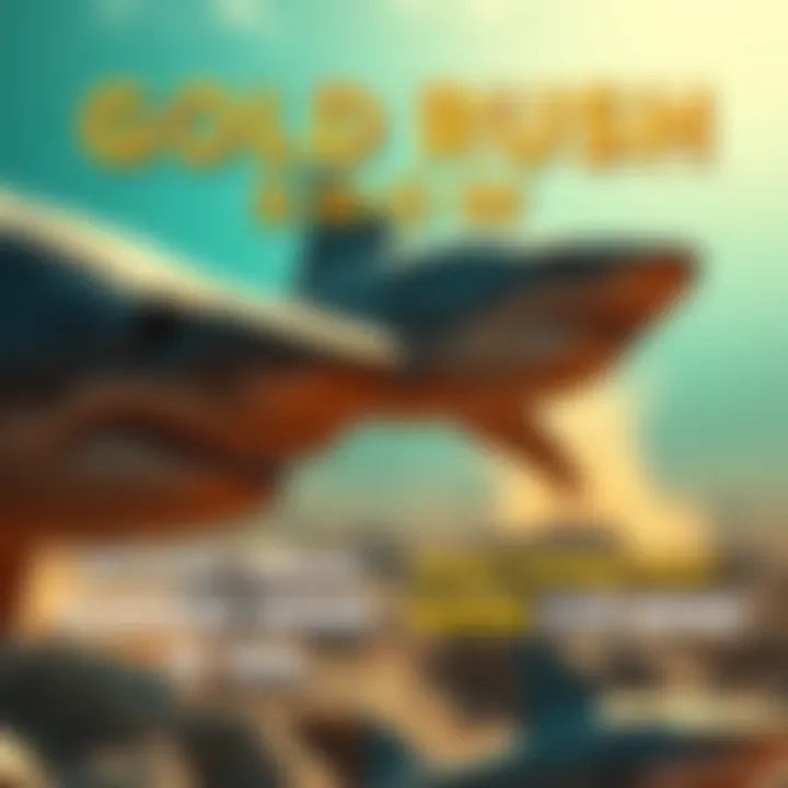 Gold Rush Show Announcement A promotional graphic for Gold Rush shows indicating a summer break for Shark Week with dates highlighted.