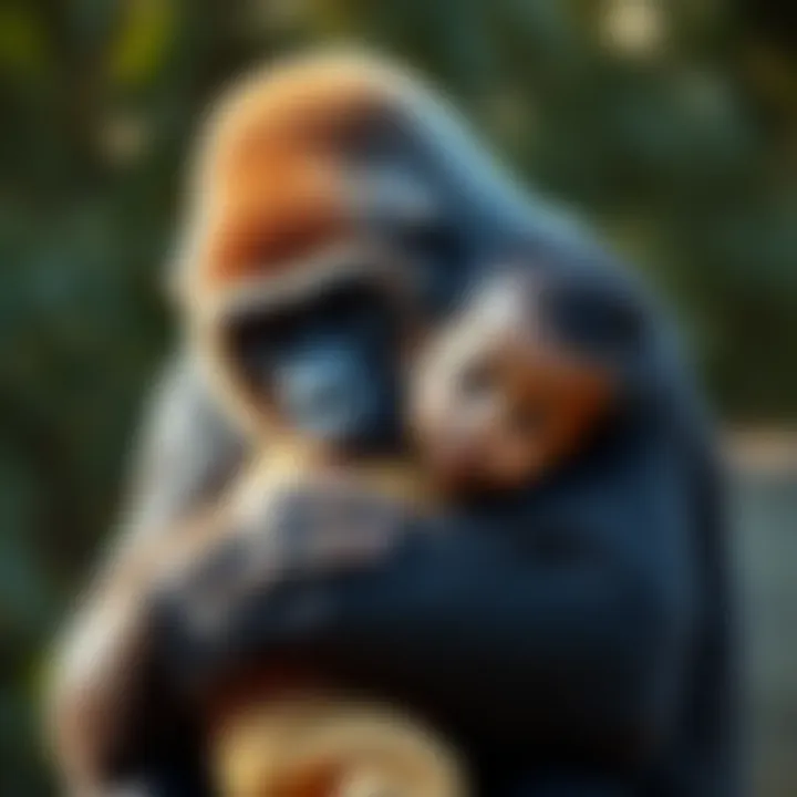 Binti Jua, a female gorilla, gently carries a young boy to safety after he fell into her enclosure.