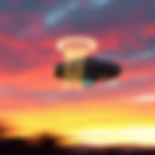 A collage showing a UFO in the sky with a blurry overlay of unrelated footage, emphasizing confusion around UFO authenticity.