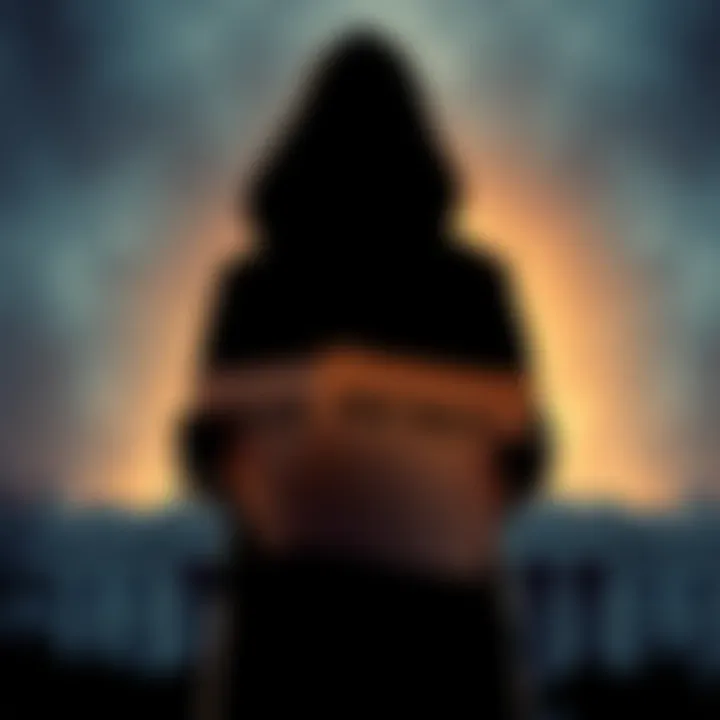 Government Secrets and Control A shadowy figure silhouetted against a government building, holding documents labeled 'Top Secret'.