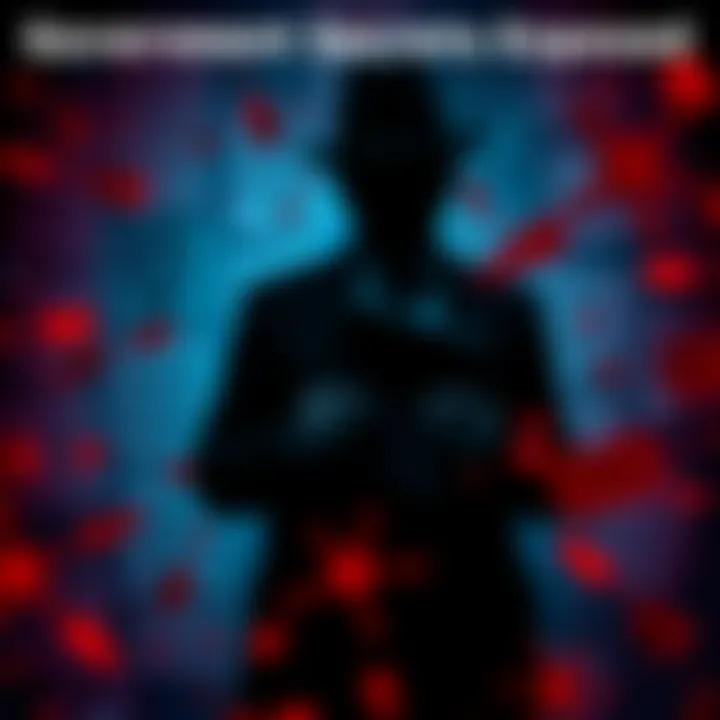 A collection of leaked government documents and a silhouette of a whistleblower holding a folder, symbolizing hidden truths