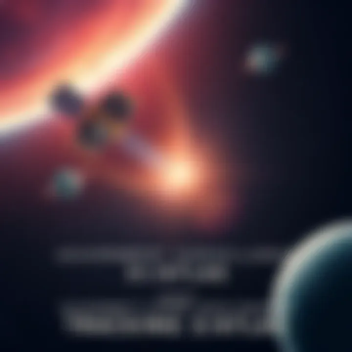 Government Surveillance of 3I/ATLAS A visual representation of a satellite monitoring the interstellar object 3I/ATLAS in space, with a backdrop of stars and planets.