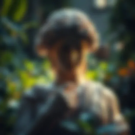 A marble statue of a Greek goddess surrounded by greenery, symbolizing divine connections and spirituality.