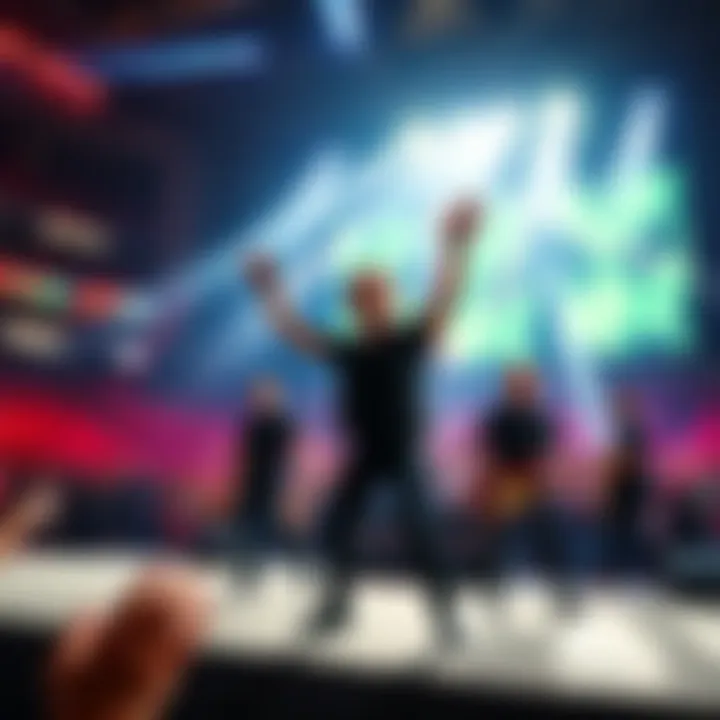 Green Day on stage at the Super Bowl 2026 halftime show with a surprise guest, exciting the crowd during their performance