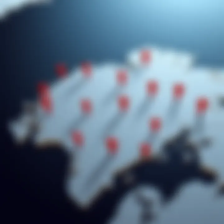 A map of Greenland with question marks scattered across it, symbolizing the uncertainty around invasion discussions.