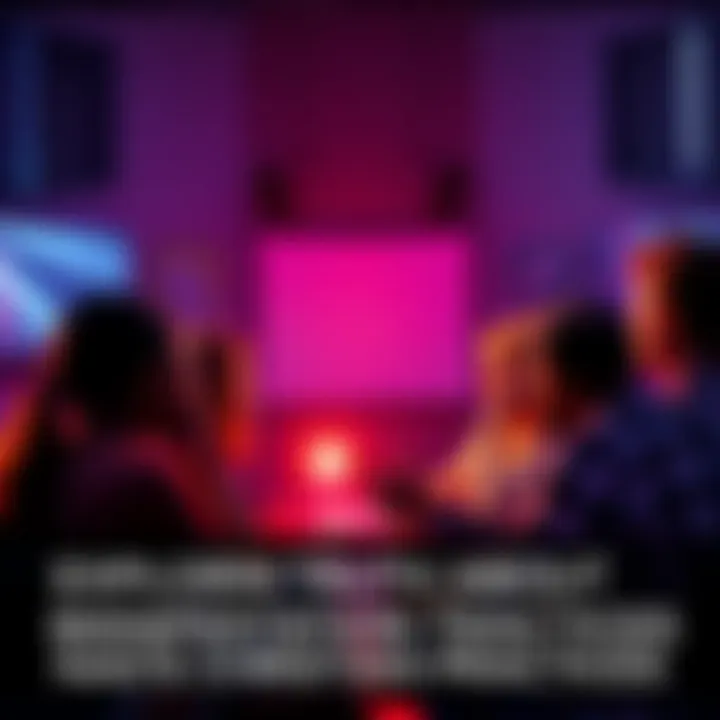 A diverse group of people engaging in a discussion about manifestation techniques and their relation to Christian beliefs.