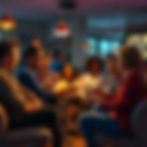 A group of people sharing their stories of strange events in a casual setting, highlighting their emotional reactions.