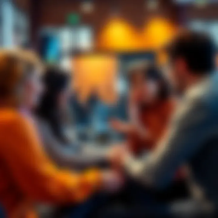 People engaged in a discussion, sharing their feelings and insights about emotions in a supportive environment