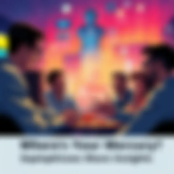 Group discussion on intellectual topics A diverse group of people engaged in a lively discussion about intellectual attractions, sharing thoughts and ideas.