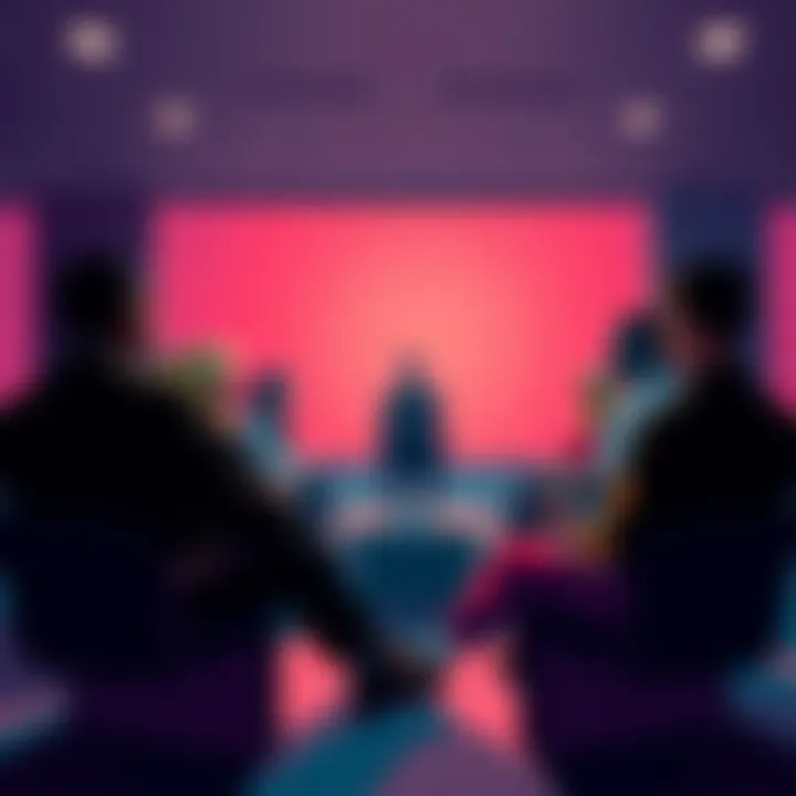 People sitting in a circle discussing the impact of language on societal views