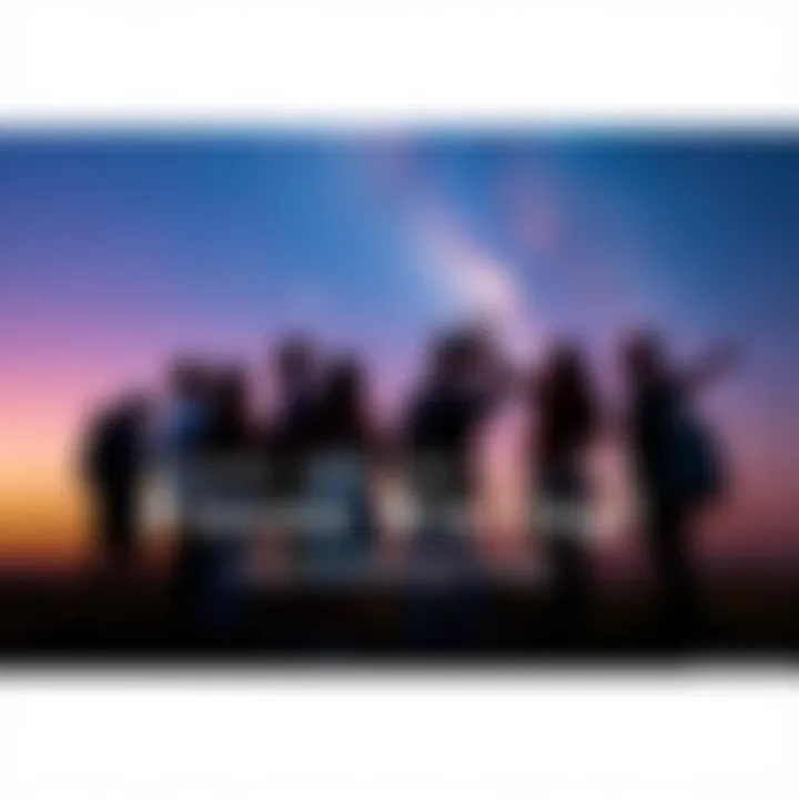 A group of people gather outdoors, sharing their zodiac signs and birthdays under a starry sky, representing Pisces rising individuals connecting with each other.