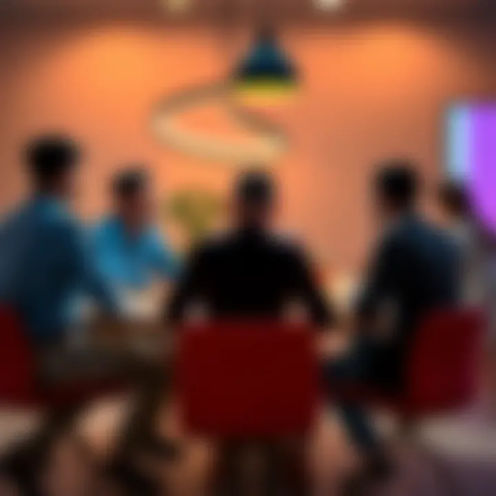 A diverse group of people sharing tips on improving cognitive skills at a round table