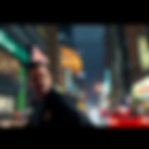 A character from GTA6 in a city environment, showcasing action-packed gameplay reminiscent of Max Payne 3.