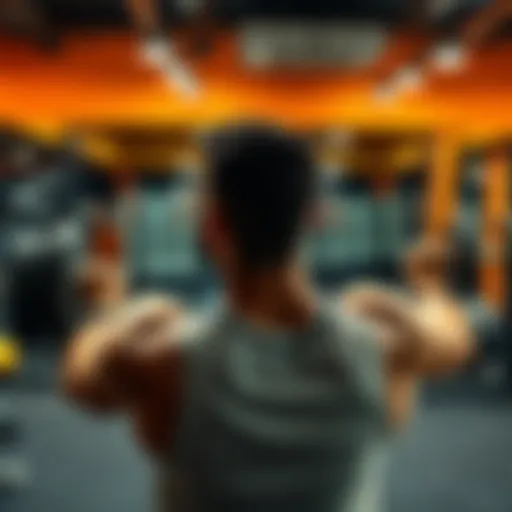A person lifting weights in a gym, symbolizing dedication and hard work in fitness and manifestation.