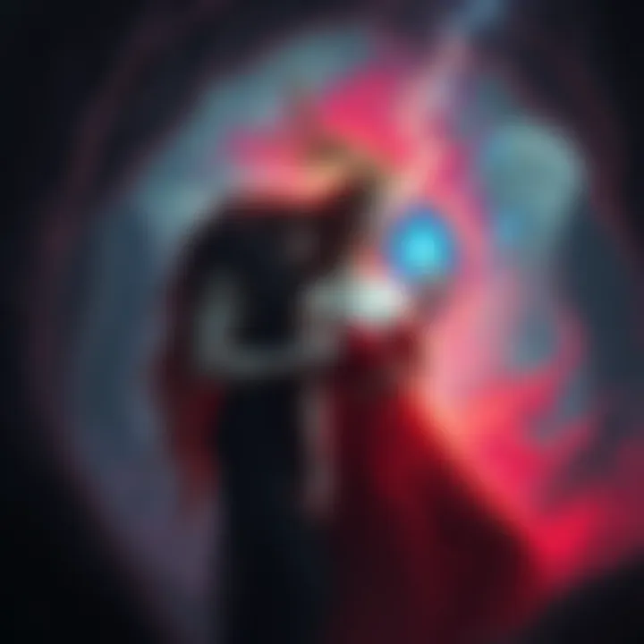 A representation of Hades and Persephone in a spiritual setting, highlighting their connection and influence in the underworld.