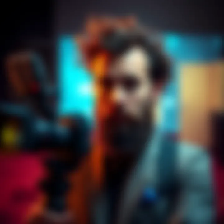 Hairy Man Road stands confidently in front of a camera, ready to tell his story about doxxing threats and P&G footage.