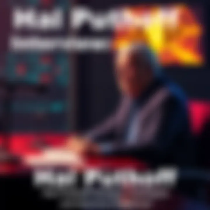 Hal Puthoff giving an interview about Remote Viewing and UAP, seated at a table with notes and a microphone