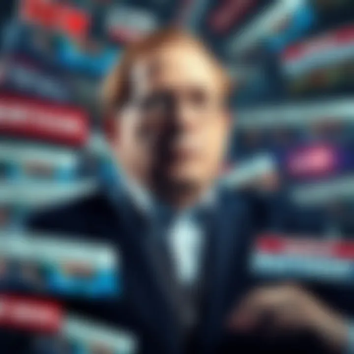 Hal Puthoff surrounded by news headlines about new allegations