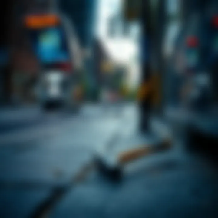 A hammer lying on pavement next to a bus stop, symbolizing unexpected finds after a ritual.