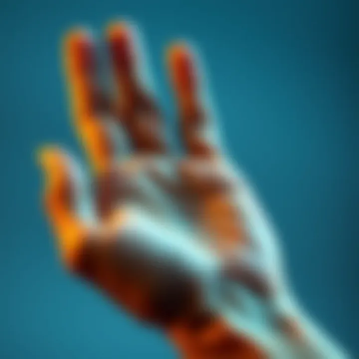 A close-up view of a hand showing clear palm lines, symbolizing palmistry and personality insights.