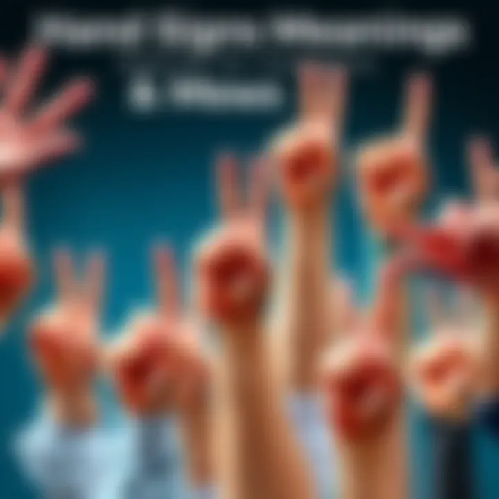 A collection of different hand signs shown with explanations, highlighting the confusion around their meanings