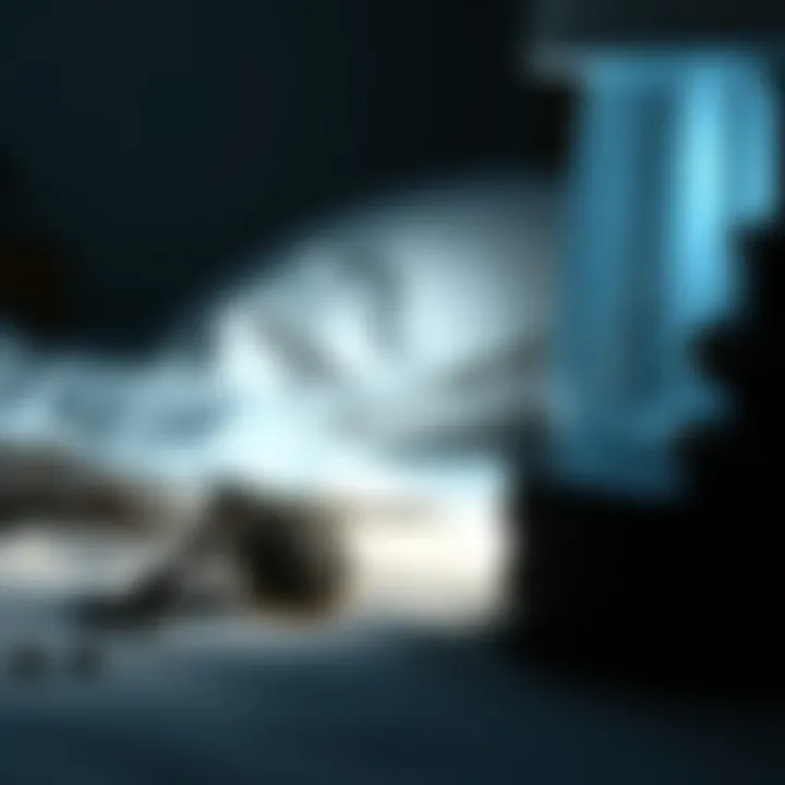 A handmade amulet sitting on a bedside table, with soft light illuminating its intricate design, symbolizing comfort and care for a father seeking restful sleep.