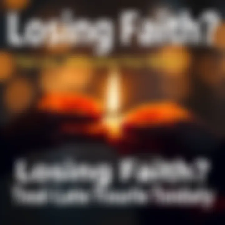 A close-up of hands holding a glowing candle symbolizing hope and rekindling faith