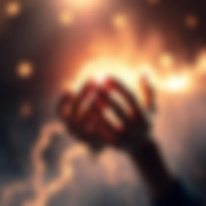 A pair of hands gently cradling a bright, glowing orb, symbolizing spiritual energy and inner exploration.
