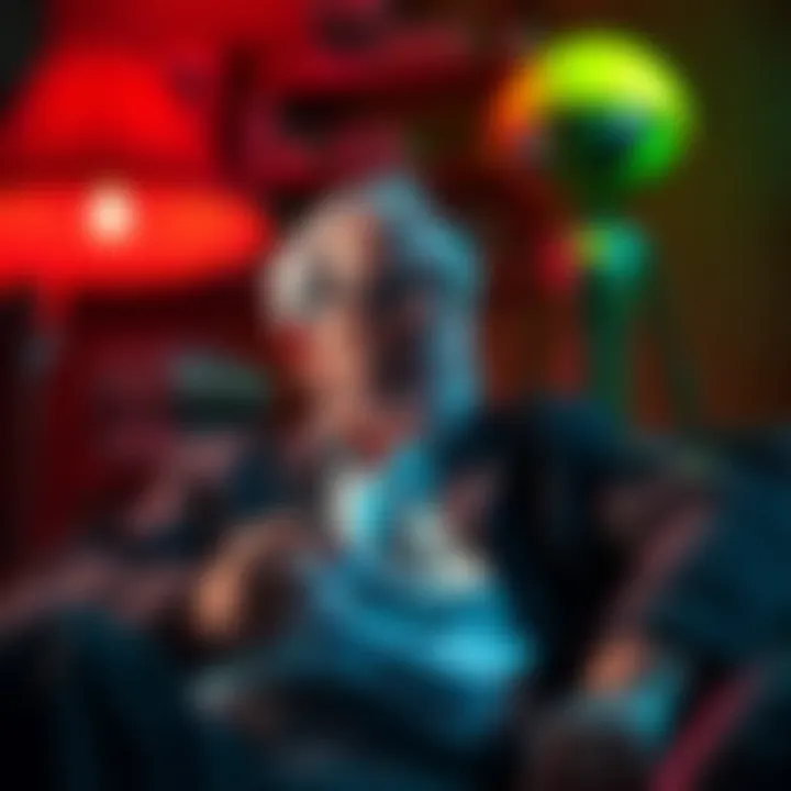 Harold Malmgren sharing his thoughts on extraterrestrial life in a cozy setting, looking contemplative and engaged