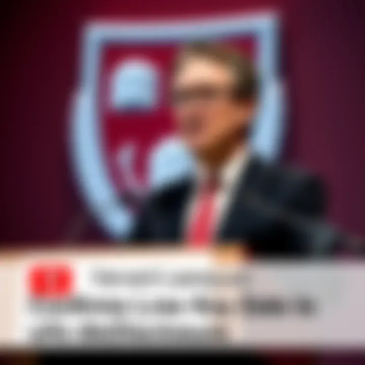 Harvard Lawyer Daniel Sheehan Daniel Sheehan speaking about UFO disclosure at a podium with a Harvard logo in the background