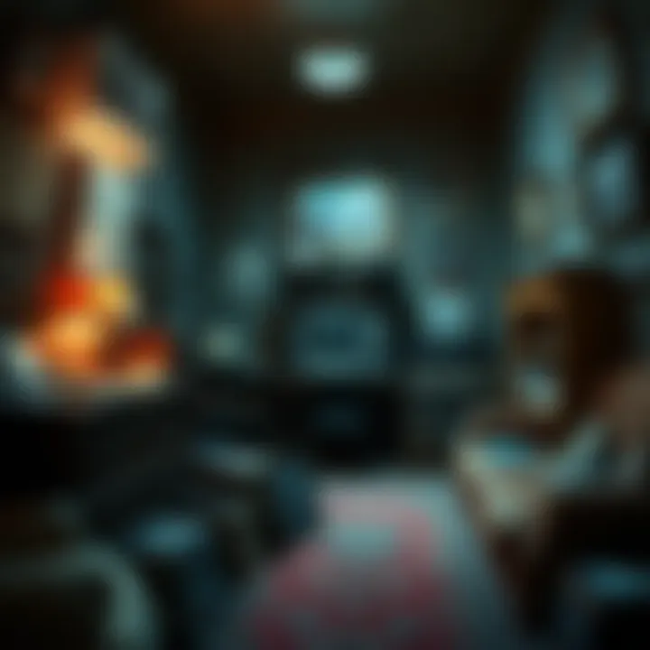 An eerie apartment filled with vintage playbills and music items, hinting at a ghostly presence tied to Drew Barrymore's grand-aunt.