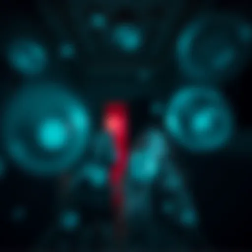 Two family members capturing ghostly orbs on camera in a dark room of an old haunted house.