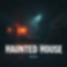 An eerie room with spooky shadows, a floating object, and unsettling ambiance