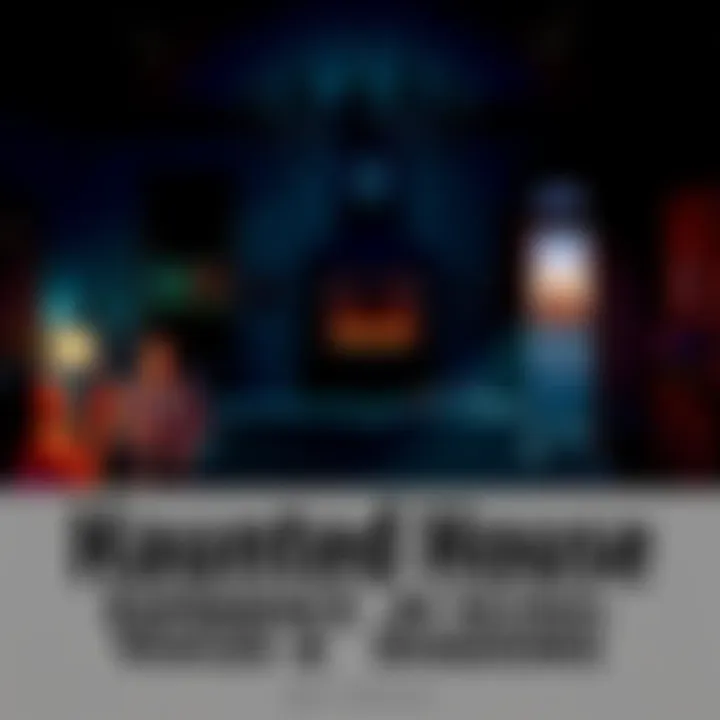 Roommates in a dimly lit living room with shadows and eerie reflections, expressing fear as objects float and doors creak open.