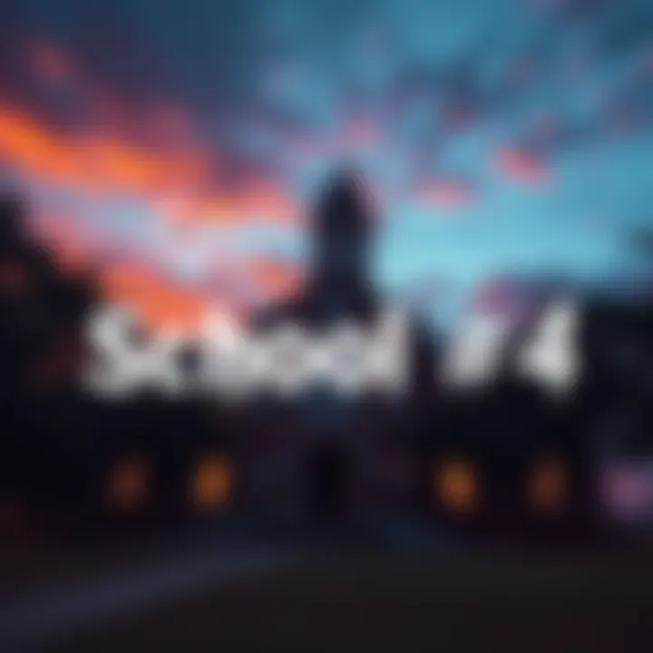 Exterior view of the historic and eerie School #4 in Jacksonville, Florida, surrounded by trees at dusk