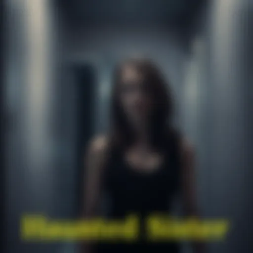 A woman stands in a dimly lit room with an expression of concern, surrounded by shadows, hinting at strange events.