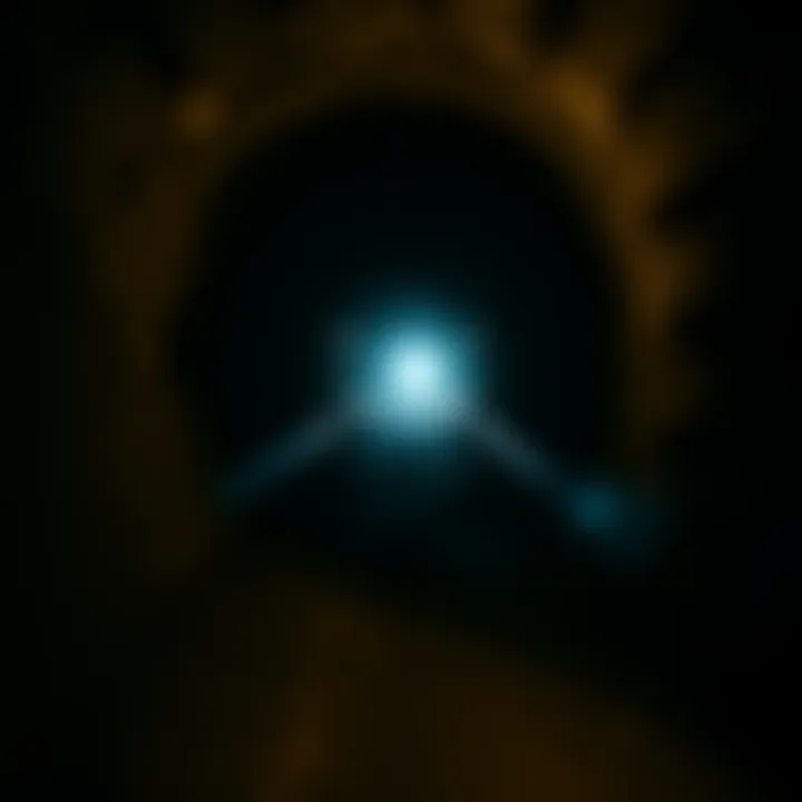 Haunted Tunnel at Fort Paull A dark, eerie tunnel with faint light at the end, hinting at ghostly presence