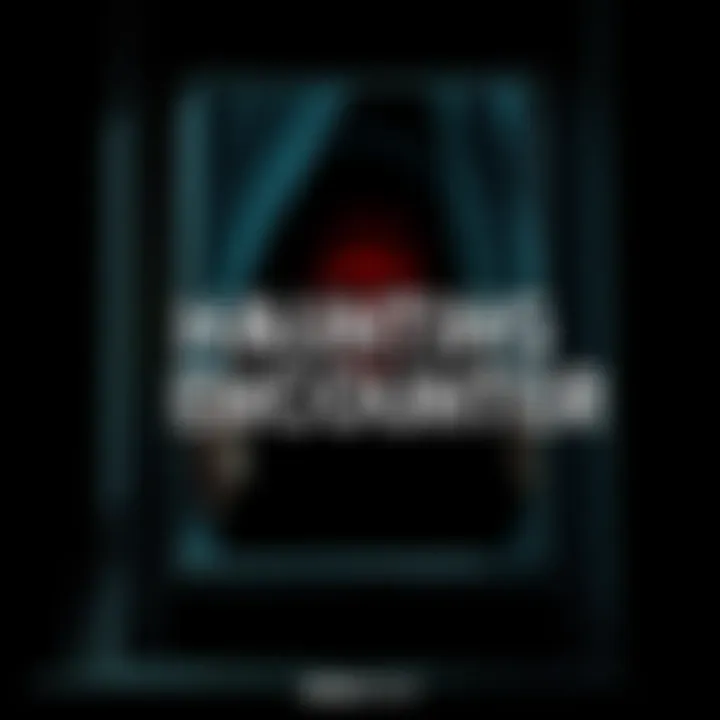 A terrifying depiction of a blood-red face peering through a dark window at night, capturing the essence of fear and suspense.